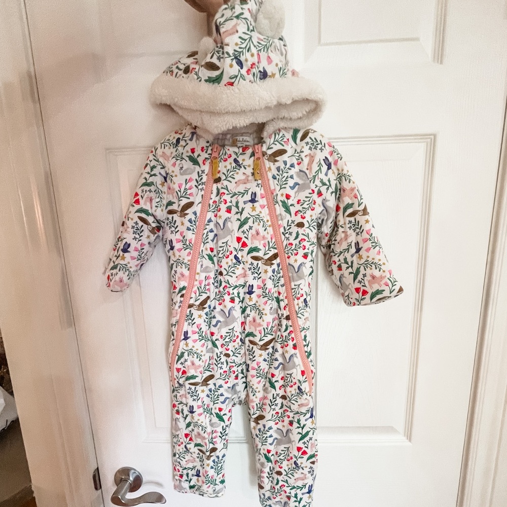 Mini Boden Snowsuit Bunting Coat